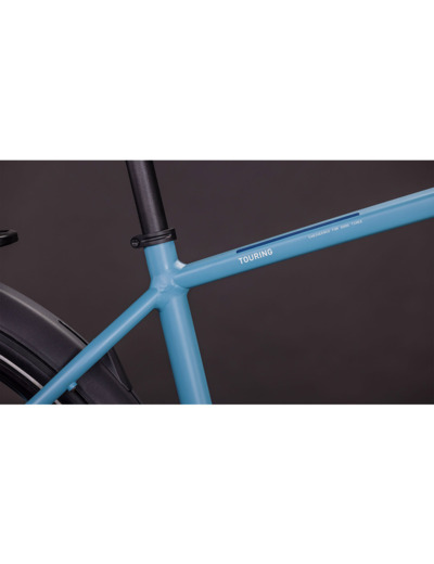 Vélo trekking TOURING ONE Bleu/Gris