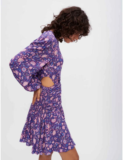 Robe en viscose imprimée Dahlia