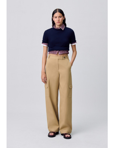 Pantalon cargo droit large