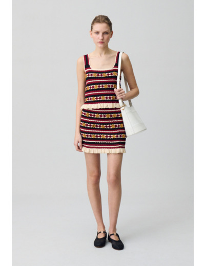 Jupe courte crochet