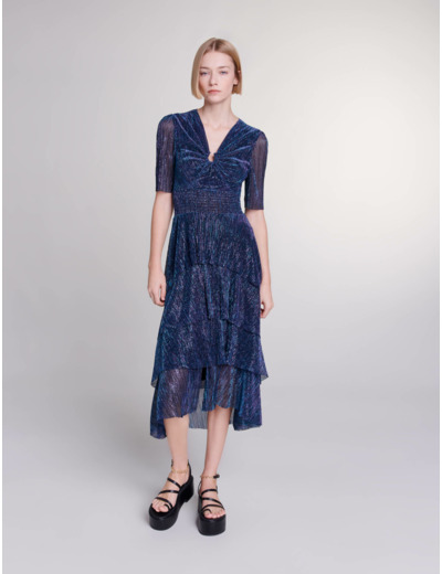 Robe longue à volants