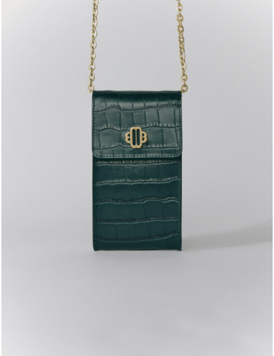 Pochette de téléphone en cuir