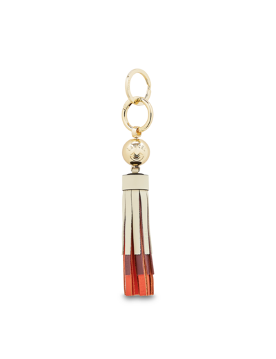 Les Ailes de Lancel - Porte-clés pompon XL - Cuir lisse et métal