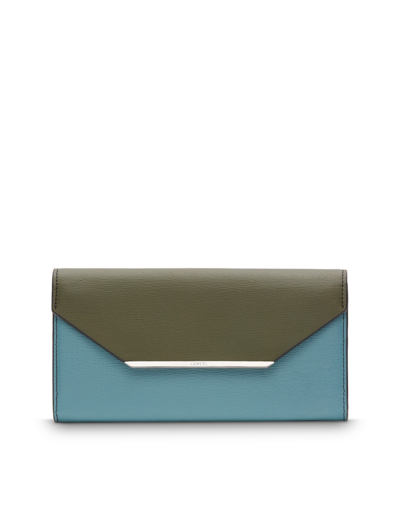 Enveloppe de Lancel - Portefeuille continental rabat - Grand modèle - Cuir grain rizière