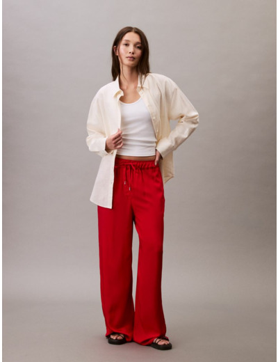 PANTALONS À JAMBES LARGES À ENFILER