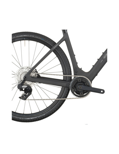 Vélo de gravel électrique SOLACE GRAVEL 30 Noir Carbone