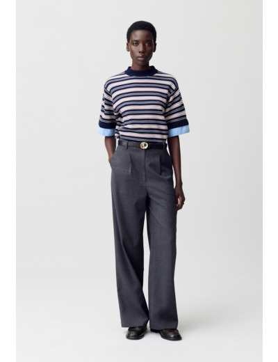 Pantalon large tailleur