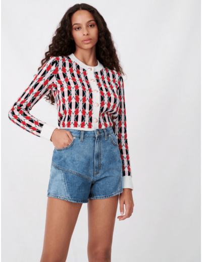 Cardigan en jacquard