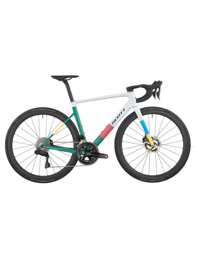 Vélo de route ADDICT RC PRO Gris Beluga/Vert Marin
