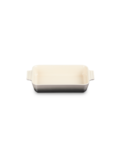 Plat rectangulaire classique 25cm en céramique flint