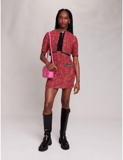 Robe 2-en-1 en tweed