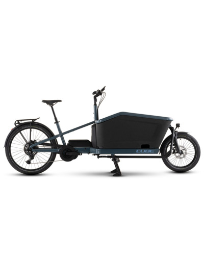 Vélo cargo électrique CARGO HYBRID 800 Bleu Tempête