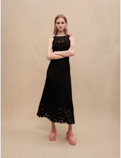 Robe longue en crochet