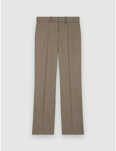 Pantalon droit à carreaux