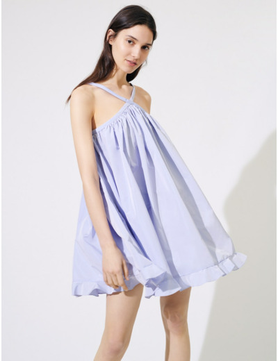 Robe baby-doll en taffetas