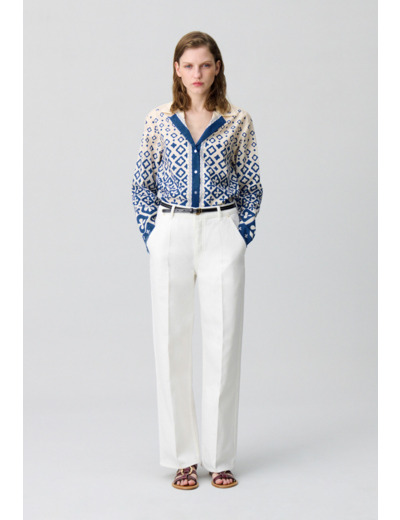 Chemise fluide imprimée