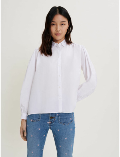 Chemise en popeline basculée
