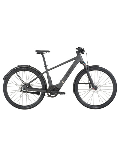 Vélo urbain électrique PASSAGE 10 BELT Gris Nuit