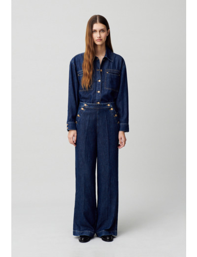 Chemise denim oversize