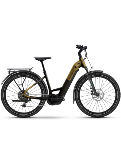 Vélo trekking électrique TREKKING 7.5 LOW Noir/Or