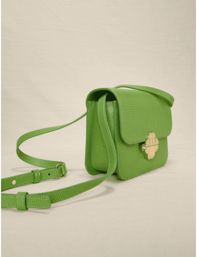 Sac Clover en cuir effet lézard