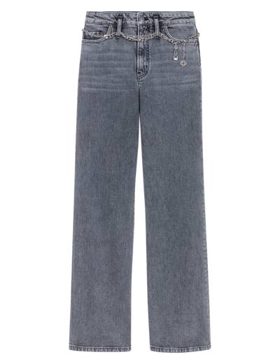 Jean large à ceinture maillons