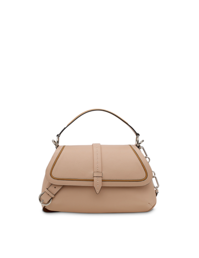 Diane de Lancel - Sac gibecière - Grand modèle - Cuir de vachette grainé et lisse