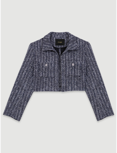 Robe 2-en-1 en tweed