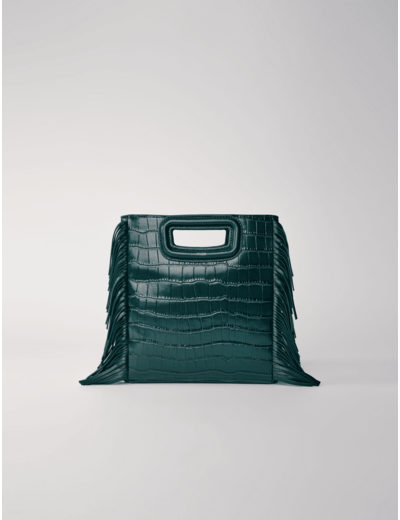Sac M en cuir croco