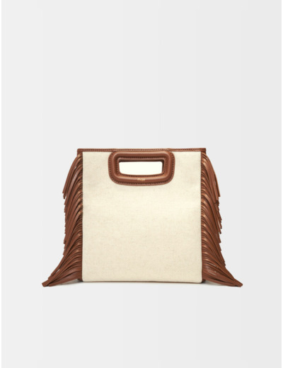 Sac M en mix matières et cuir