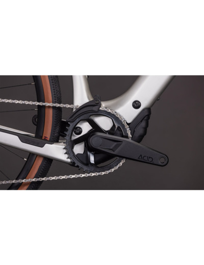 Vélo trekking électrique NULANE HYBRID C:62 RACE 400X Gris