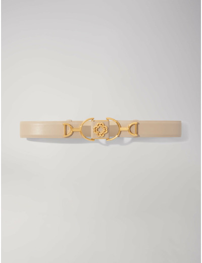 Ceinture en cuir lisse Clover