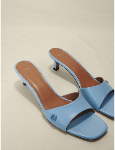 Mules en cuir
