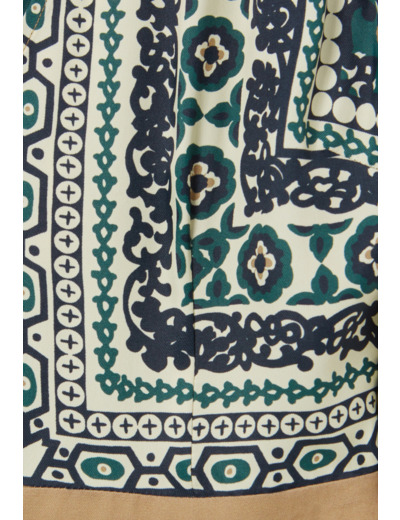 Robe longue fluide imprimée