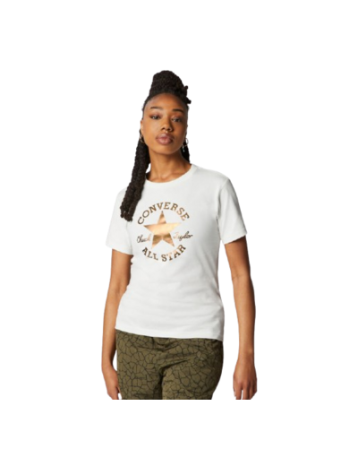Chuck Patch Metallic Tee Black
