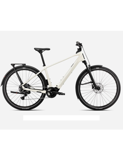 Vélo urbain/trekking électrique KEMEN TOUR 30 Blanc Ivoire