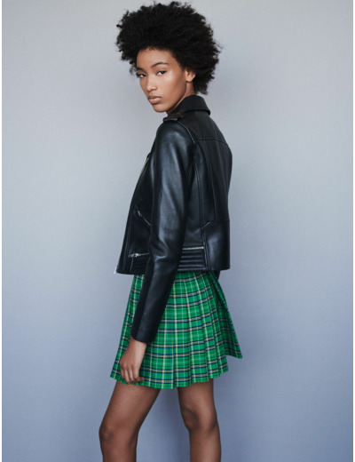 Blouson en cuir d'agneau