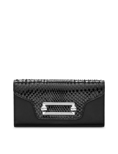 Clic de Lancel - Portefeuille slim rabat - Grand modèle - Noir