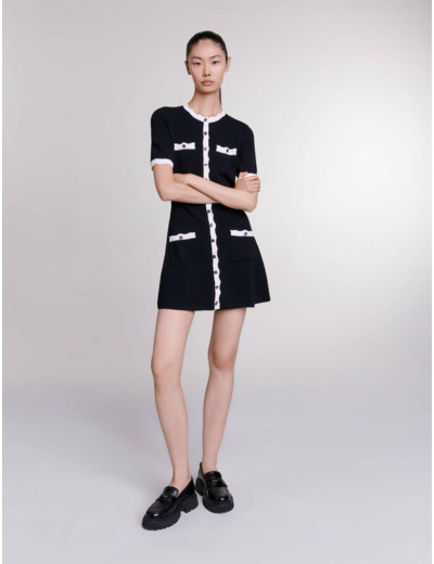 Robe courte en maille