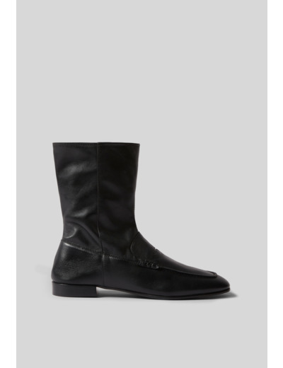 Bottines cuir style mocassins