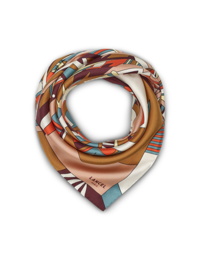 Motif Arabesque - Carré - Petit modèle - Twill de soie
