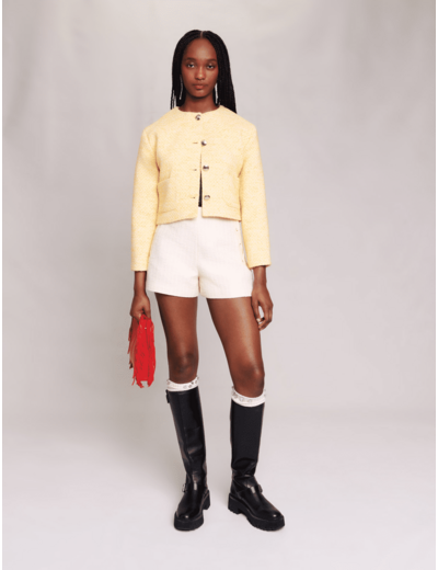 Veste courte en tweed