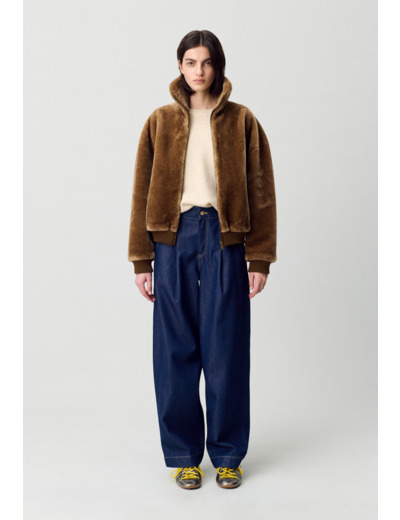 Veste fausse fourrure
