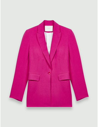Veste de tailleur rose fuchsia